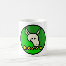 HAPPY HORSE HEAD CARTOON mugs by Sofia_Youshi HAPPY HORSE HEAD CARTOON mugs