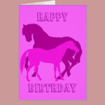 Happy Horsy Birthday - purple2 cards