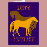Happy Horsy Birthday - yellow2 cards