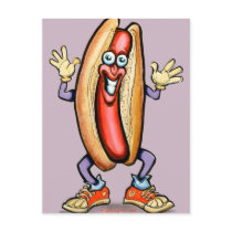 Happy Hot Dog postcards