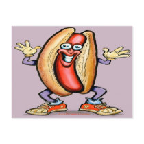 Happy Hot Dog postcards