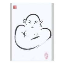 Happy Hotei Buddha postcards
