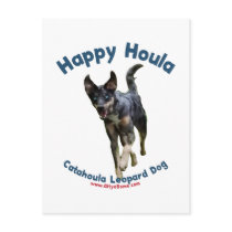 Happy Houla Dog Post Card