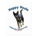 Happy Houla Dog Postcard