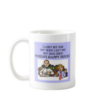 HAPPY HOUR beer joke Coffee Mugs