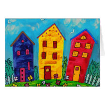 Happy Houses Card