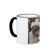 Happy Howl-adays (Coffee Cup) mugs by noeldietrich Happy Howl-adays (Coffee Cup) mugs