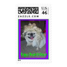Happy Howl-O-Ween! Pug Marilyn Stamp