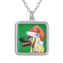 Happy Howliday Afghan Hound Pendants