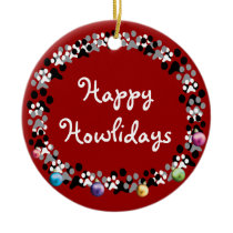 Happy Howlidays ornaments