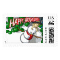 Happy Howlidays postage