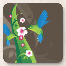 Happy Hummingbirds Beverage Coaster