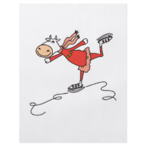happy ice skating cow flyer