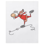 happy ice skating cow flyer