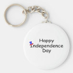 Happy Independence Day July 4 Key Chains
