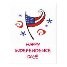 Happy Independence Day Postcards