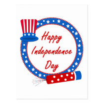 Happy Independence Day postcards