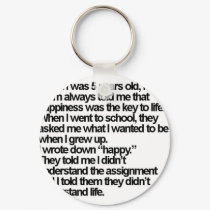 happy is me keychains by wordsplay happy is me keychains