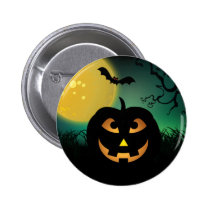 Happy Jack O' Lantern buttons