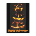 Happy Jack o'Lantern Faces postcards