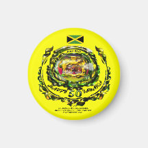 Happy Jamaica 50 Magnet
