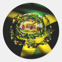 Happy Jamaica 50 Sticker