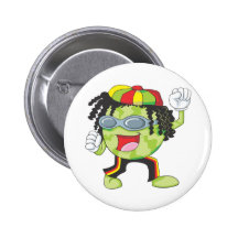 Happy Jamaican Watermelon Dancing Pin