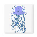 Happy jellyfish magnet