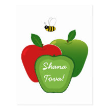 Happy Jewish New Year Greeting Card Postcards