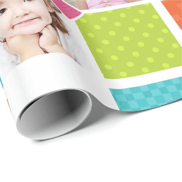 Happy Joyful Fun Photo Wrapping Paper-2