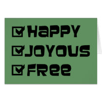 Happy Joyous Free cards