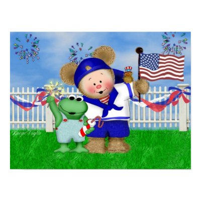 Happy July 4th Critters Print by nextstopitaly