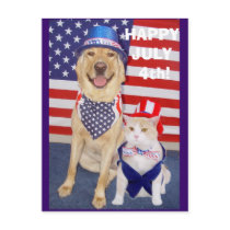 Happy July 4th! postcards by myrtieshuman Happy July 4th! postcards