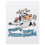 happy june dairy month funny cartoon cow flyers