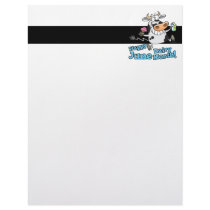happy june dairy month funny cartoon cow customized letterhead