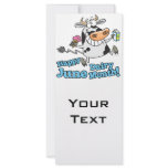 happy june dairy month funny cartoon cow rack cards