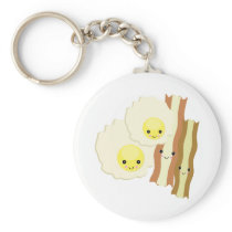 happy kawaii  breakfast keychain