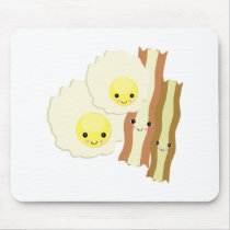 happy kawaii  breakfast mouse pad