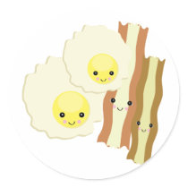 happy kawaii breakfast stickers by doonidesigns happy kawaii breakfast stickers