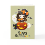 Happy Kawaii Halloween cards