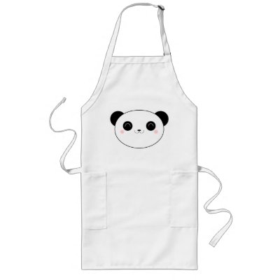 Happy Kawaii Panda Bear Apron