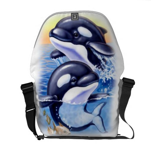 Happy Killer Whales Commuter Bag