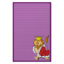 Happy King Lion Stationery (Ruled)