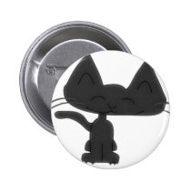Happy Kitty Cat Smiles Pinback Buttons