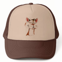 Happy Kitty Face Hat by MoreCats Happy Kitty Face Hat