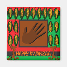 Happy Kwanza Fridge Magnet