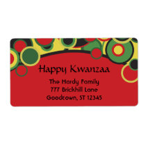 Happy Kwanzaa Address Labels