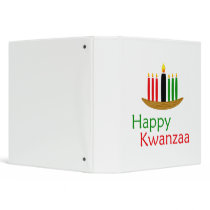 Happy Kwanzaa 3 Ring Binder