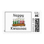 Happy Kwanzaa Candles Postage Stamps