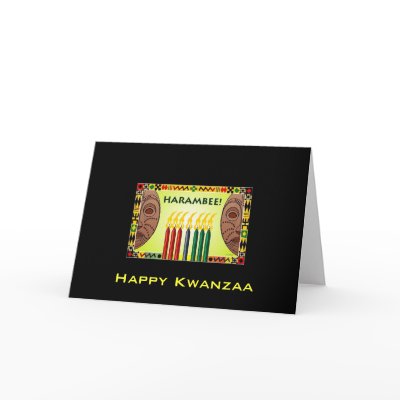 Happy Kwanzaa Greeting Cards by PraiseProducts